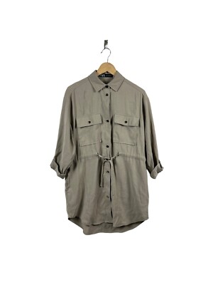 zara beige button dress Early 00s Zara Woman Linen Button Down Maxi Beige Dress - Linen - Summer  dress