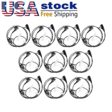 10x Earpiece Mic Headset For RDU2020 RDM2070D GP88 CP200 CP200d EP450 GP68 Radio