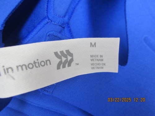 All in Motion Women's Sculpt High Support Embossed Sports Bra Blue M - Picture 15 of 15