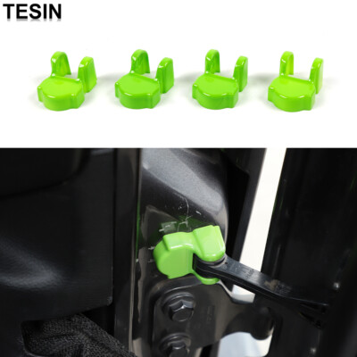 #ad Door Stopper Protector Cover Decor Limiter For Wrangler JL JT 2018 Green Parts $14.02