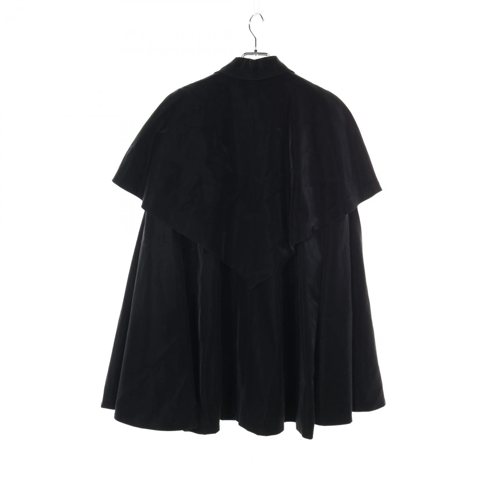 Cappotto poncho CHANEL Camelia bottoni P75859V67122 viscosa nero usato don