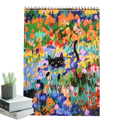 Cat Art Wall Calendar 2024 Calendar Planner From Jan to Dec Planning Calendars - Picture 11 of 12