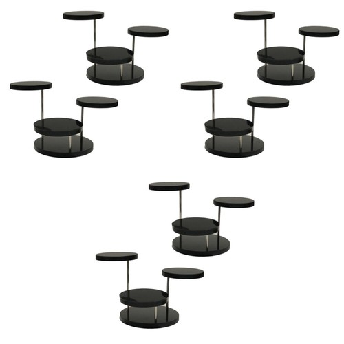 6 stücke Schmuck Display Stand Acryl rotierender 3 Schicht Halskette Ring