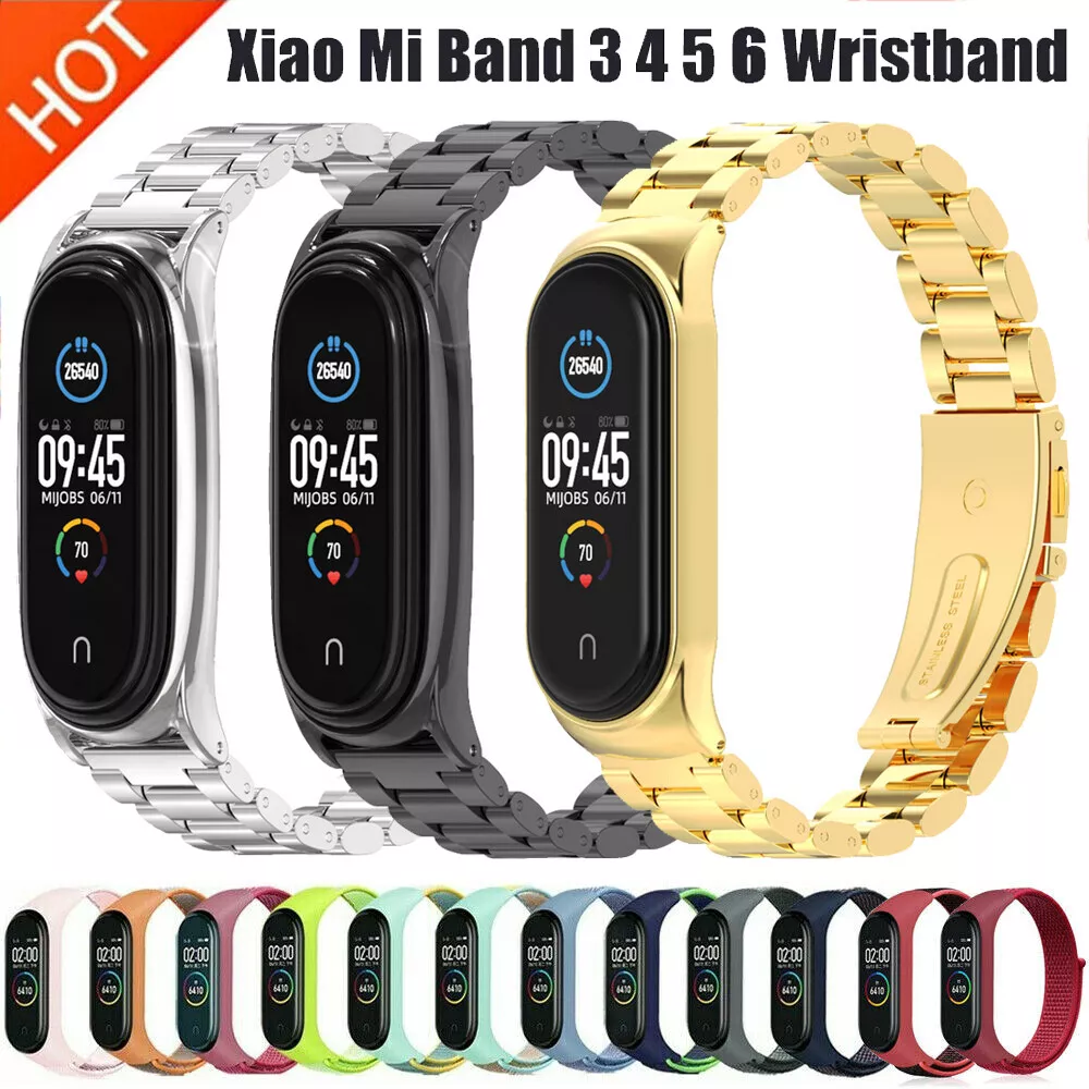 Xiaomi Mi Smart Band 6 / Mi Band 5 / Amazfit Band 5 Milanese Magnet Strap  (Silver)