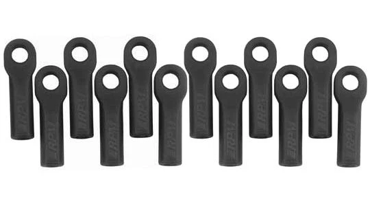 RPM Long Heavy Duty Tie Rod Ends for Traxxas (12) # 80512 Black Ball Links - Image 1 of 1