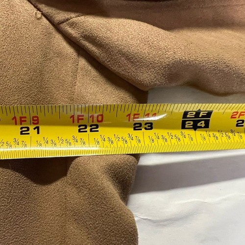Cappotto sportivo blazer doppio bottone cammello marrone chiaro 42R solo membri ecopelle - Foto 9 di 11
