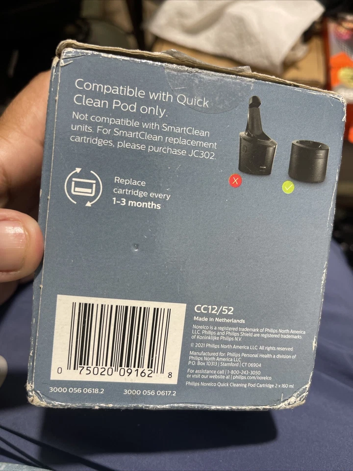 Cápsulas de repuesto de limpieza rápida Philips Norelco 2pk - CC12/52 Foto 2 de 2