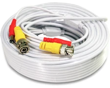 50 Ft Power & Video Pre-made Ready-Made Siamese Cable for CCTV Security Camera