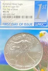 2018 W $1 BURNISHED AMERICAN SILVER EAGLE 1st DAY ISSUE NGC MS 70 NO RESERVE
