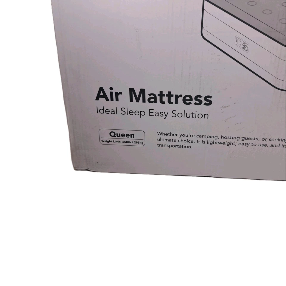Colchão de ar iDOO Queen com bomba embutida/multicamadas/bolsa de transporte/novo-OB - Imagem 2 de 4