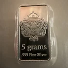 Scottsdale Mint 5g 999 Fine Silver Bullion Bar - In OMP