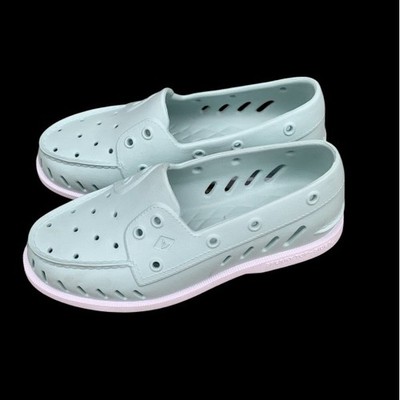 Sperry Women's Authentic Float Boat Get -Wet Shoes 8M Mint Green Lightweight