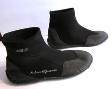NEO SPORT HIGH TOP BLACK NEOPRENE DIVING SHOES SURFING WATER Mens 7 3MM