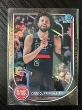 CADE CUNNINGHAM 2025-26 BOWMAN CHROME REPTILIAN REFRACTOR DETROIT PISTONS