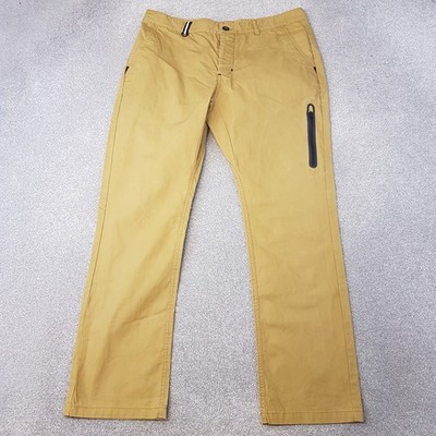 Nike Mens Trousers 36 Beige Skater Chinos Worker Pants Outdoor Button Fly W36