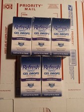 5x Refresh Optive  GEL DROPS  Eye Drops 0.33 oz 10mL ea