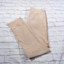 Michael Kors Beige Cotton Corduroy Flat Front Chinos Mens Pants 34x33