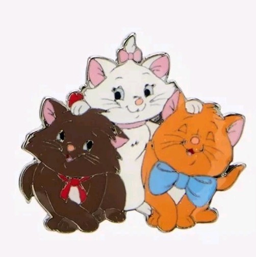The Aristocats Toulouse Marie and Berlioz Exclusive Disney Blind Box Enamel Pin 
