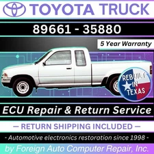89661-35880 Toyota Truck ECU Repair - Quick Quality Service, 5 Year Warranty