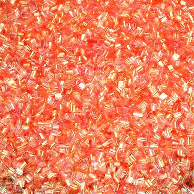 Straw Tube Beads, 70 g 3D Plastic Beads for Crystal Mud Fantasy Orange