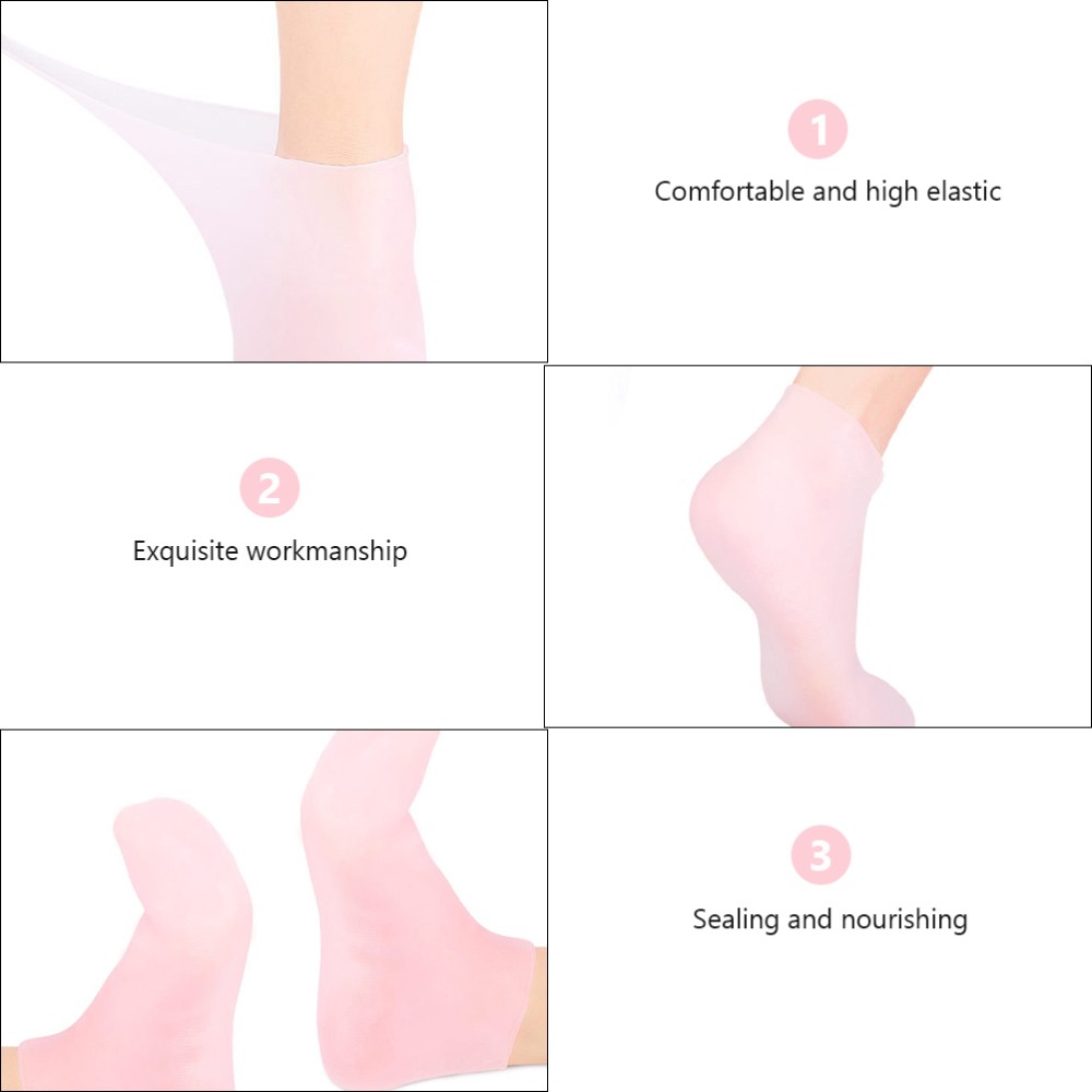 SAOLA 1 Paio di Calze Antisecco Anticracking Piedi Calzini Sole Pad Calzini Anticracking