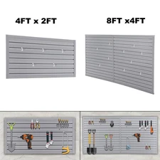Slat Wall Paneling PVC Mounted Storage Rack Organizer Garage Slatwall Panels