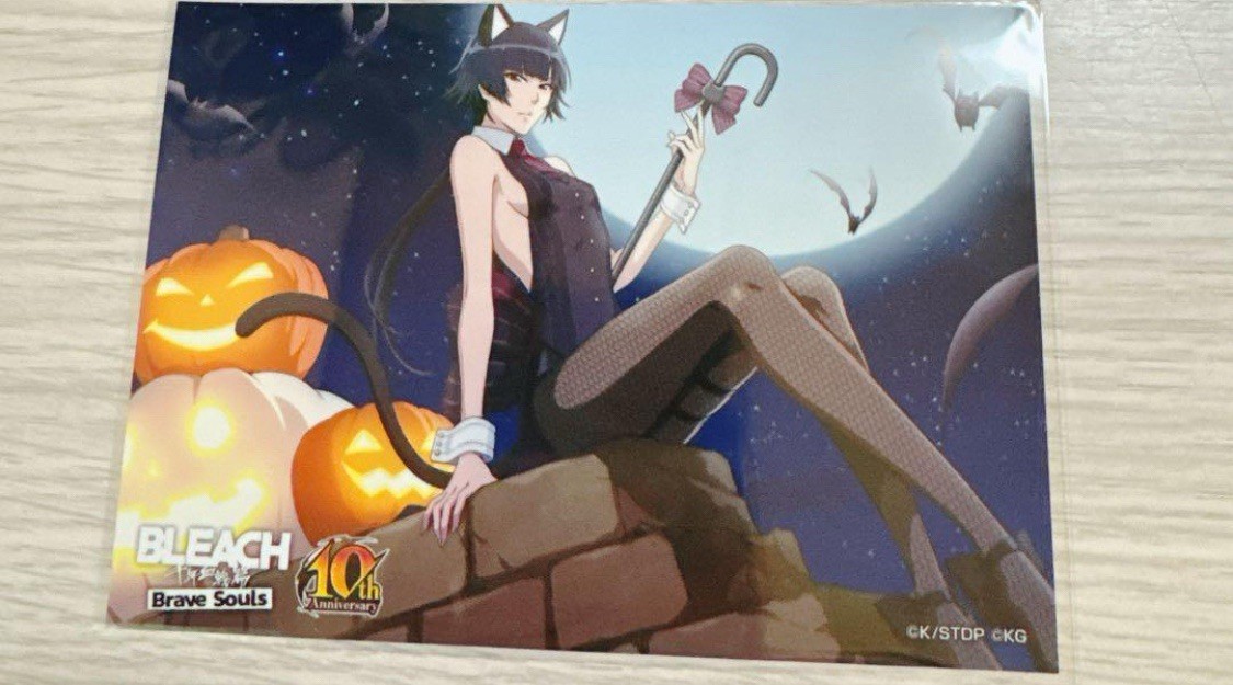 Sui-Feng Bleach Brave Souls 10th Bromide Art Card 2025 Halloween Cat Girl