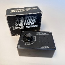 Metone Electronic Metronome Model 23 Vintage Working with New 9V Battery