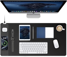 TopMade Gaming Mouse Pad with 15W Fast Wireless Charging - Black NEW in Box 