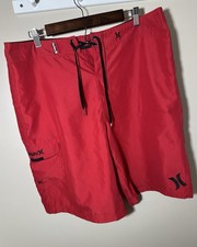 Pantaloncini da tavola Hurley uomo rossi uno e solo 22" taglia 38