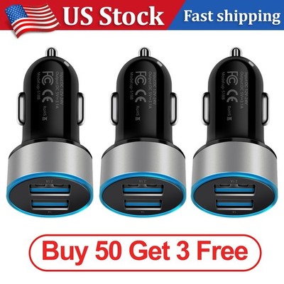 20W Fast Charge Dual USB Car Charger Adapter For iPhone17 16 15 14 13 12 Pro Lot