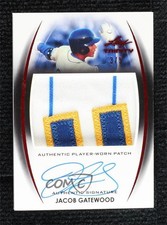 2014 Leaf Trinity Patch Auto Red 3/5 Jacob Gatewood #PA-JG1 Patch Auto un2