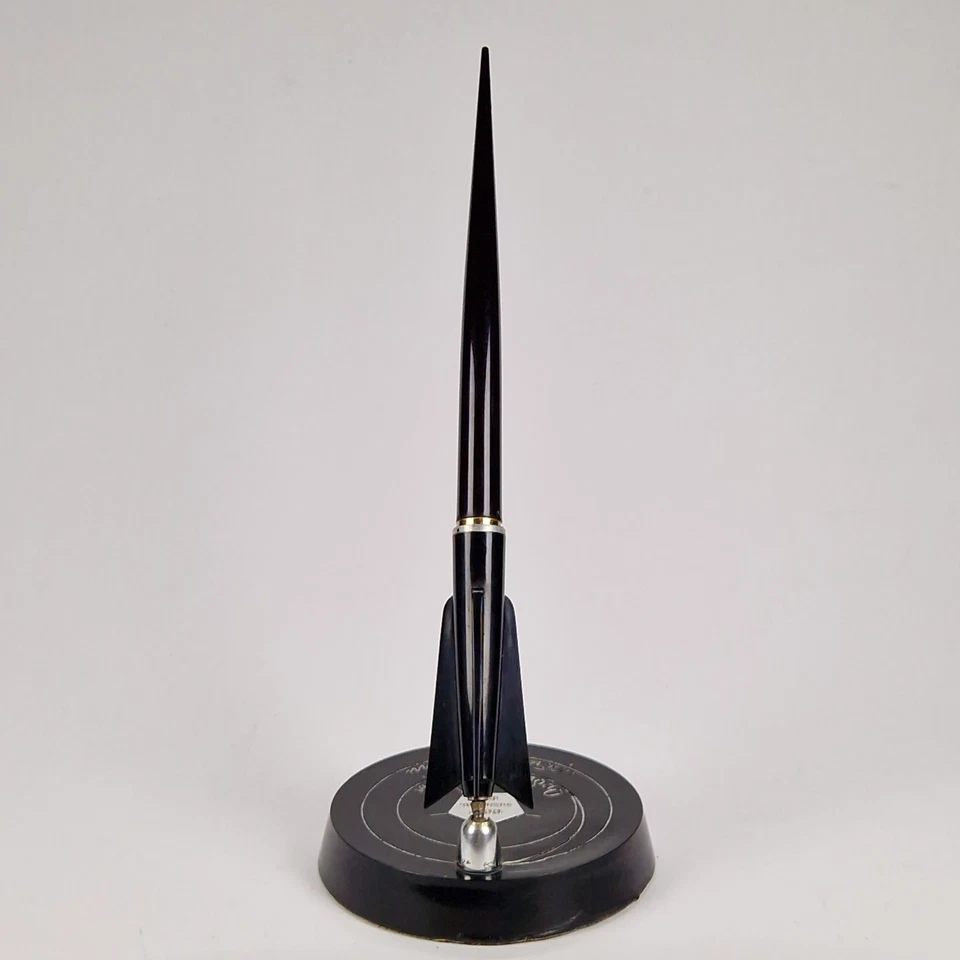 Винтажная советская чернильная перьевая ручка ракета Венера орбита Земли 1961 космическая программа СССР - Изображение 4 из 4