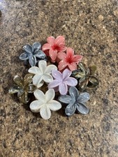 9 Pack Flower Claw Clips for Women Hawaiian Hair Accessories