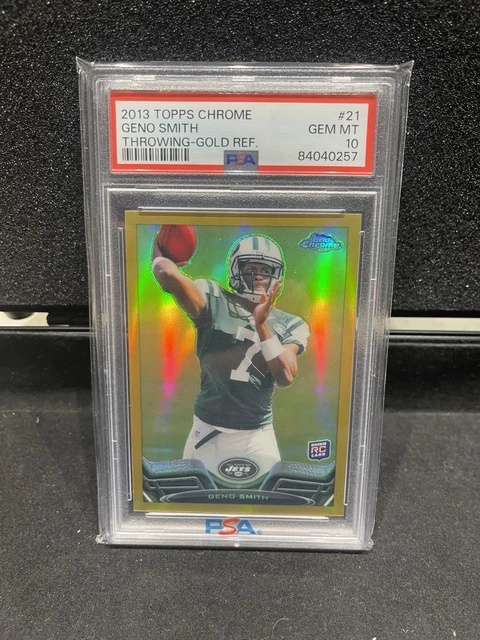 Geno Smith RC 2013 Topps Chrome #21 Gold Refractor /50 PSA 10 Raiders POP 6