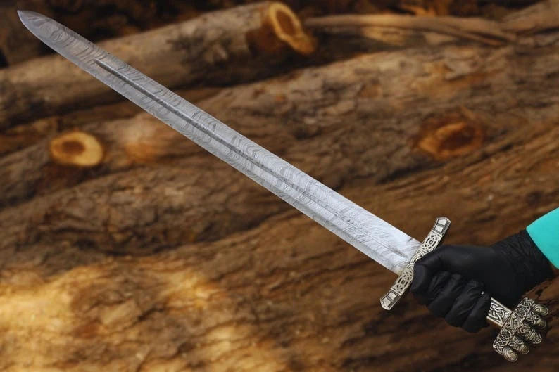 Handmade castle keep Viking sword , Viking sword with scabbard, Medieval Viking - Image 3 of 4