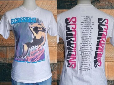 1988 Scorpions Savage Amusement Tour T Shirt Classic style tee NH23621