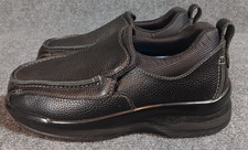 APEX MEN'S MOC BIOMECHANICAL B5000M CASUAL SHOE Black Leather Sz 9 X-Wide
