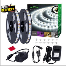 40Ft Daylight White Led Strip Lights 6000K 12V Dimmable Flexible Led Tape Light