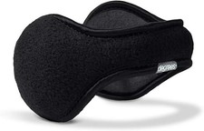 180s Degrees Winter Ear Warmers-Behind-the-Head Adjustable  Foldable-Unisex-Bla