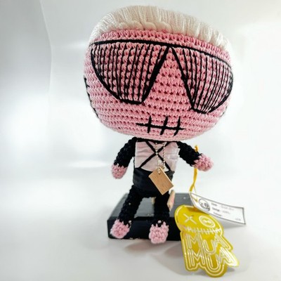 MUA MUA DOLLS KARL gehäkelte Promi-Puppe  schwarz-weiß, Baumwolle, 26 cm hoch
