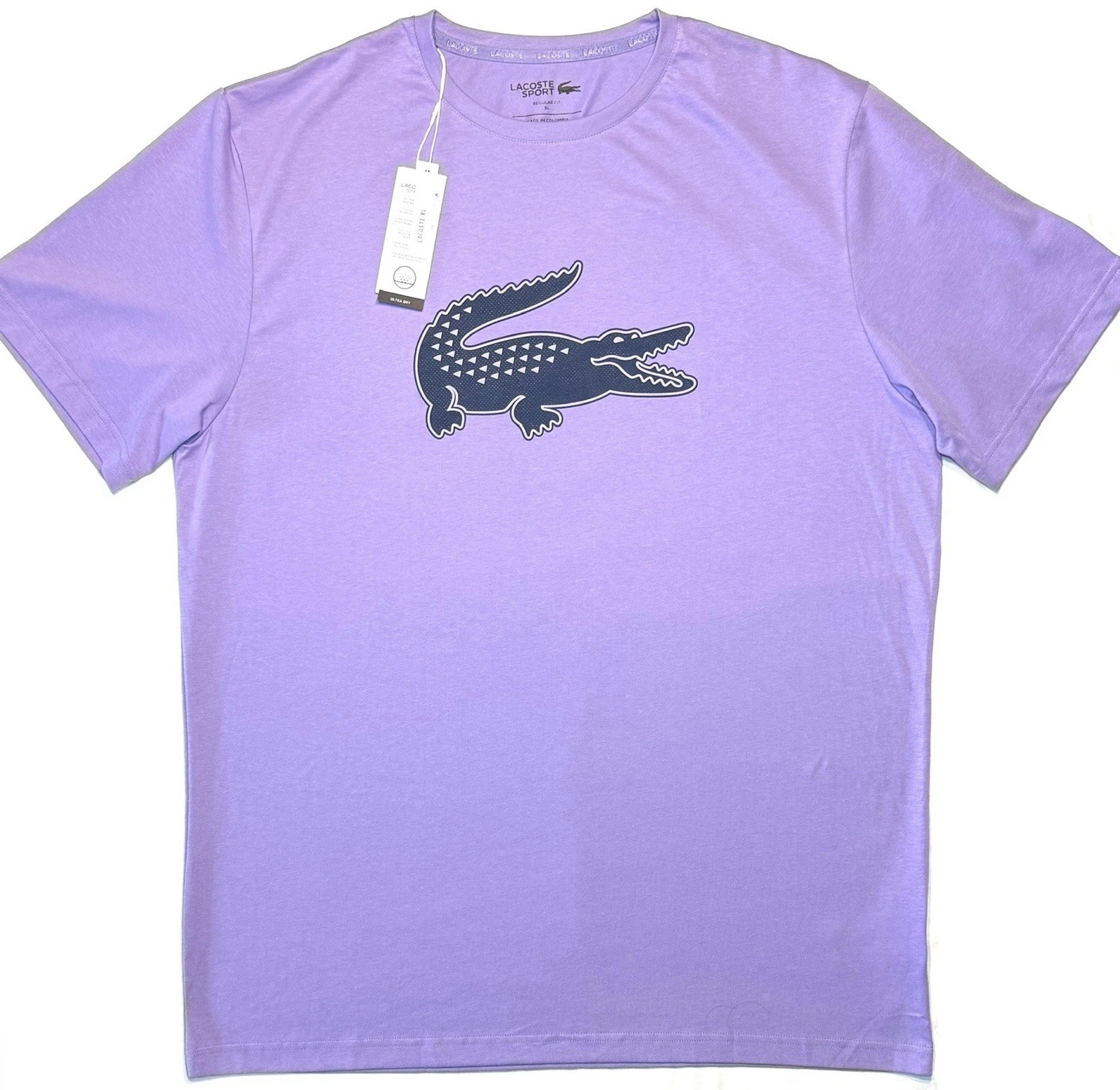 LACOSTE Sport Mens Big and Tall Logo Graphic Croc T Shirt Purple (MSRP $65)
Opens in a new window or