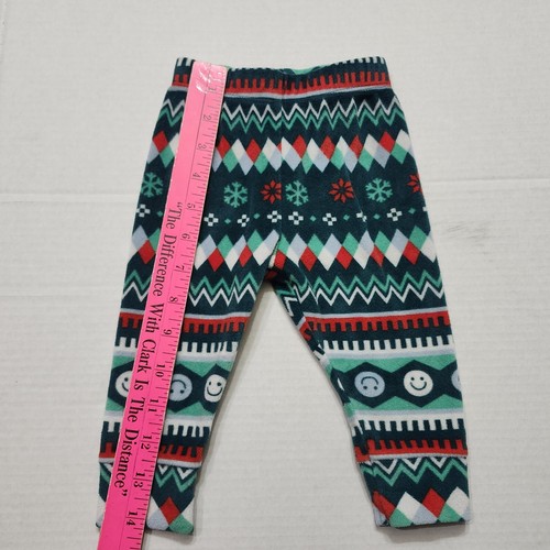 Conjunto de pijama con estampado gráfico verde Cat & Jack parte superior inferior bebé talla 12 meses - Imagen 7 de 10