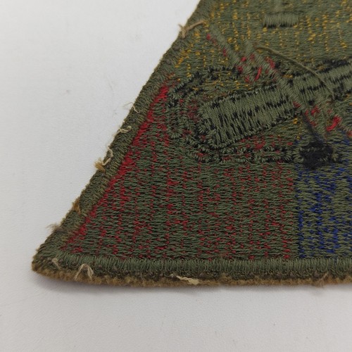WWII WW2 US Army 1st Armored Division OD Green Back Patch - Picture 6 of 8