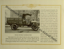 Lange Motor Trucks Pittsburgh Chas Mugele Brochure Photograph Print 8.5x11"