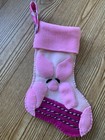 Handmade Piglet Christmas Stocking & Gift Pouch Bag Set