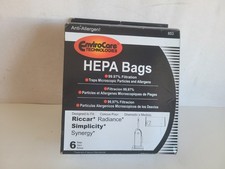 5 Envirocare HEPA Bags for Riccar Radiance Simplicity Synergy Vacuum Cleaner