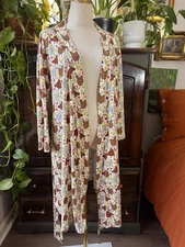 2XL Jane Marie Belted Robe Chickens He S Roosters Chicks Eggs Barn  House Coat