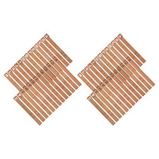 2Set Coffee Colored Wooden Vinyl Record Dividers Alphabet Shelf Tabs