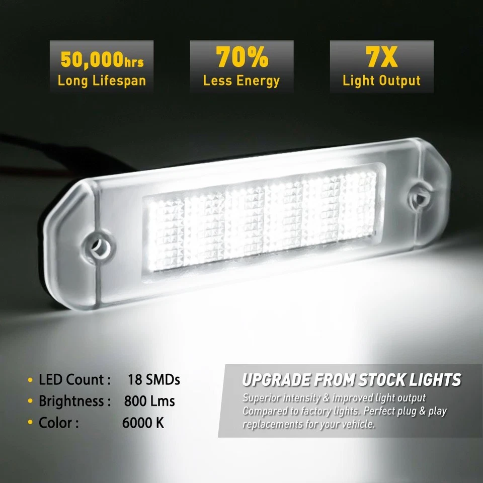 Luces LED completas para maletero Honda Civic Del Sol 1993-1997 lámpara blanca Foto 4 de 4